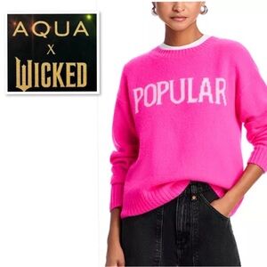 In search of please read Aqua Women's Vibrant Pink 'Popular' Sweater